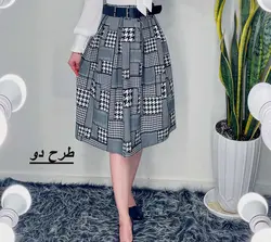 دامن پیله ای طرح دار مازراتی