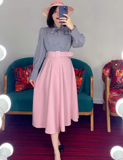 شومیز دو طرف دکمه کرواتی