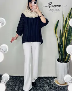 شومیز نخی راه راه