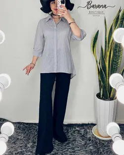 شومیز نخی راه راه