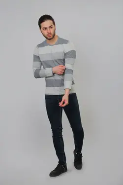 تیشرت آستین بلند مردانه باینت مدل 399