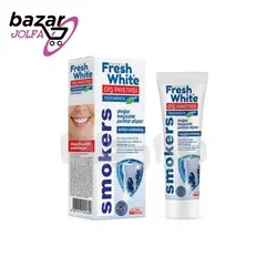 خمیر دندان سفید کننده فرش وایت Fresh White مناسب افراد سیگاری 90 گرم