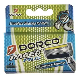 تیغ یدک 4 عددی دورکو مدل Pace 6  Dorco Pace 6 Razor Blades Pack Of 4