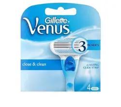 تیغ یدک خودتراش ژیلت مدل ونوس تعداد 4 عددی