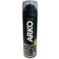ژل اصلاح دو در یک آرکو مدل Black مناسب انواع پوست 200 میل