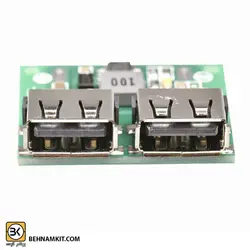 ماژول رگولاتور کاهنده 5 ولت 3A با دو خروجی USB مدل HW273