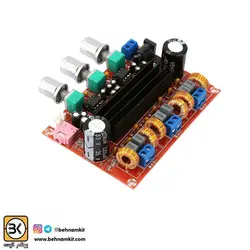 برد آمپلی فایر استریو + ساب TDA3116D  2x50W + 100W ولتاژ 12 الی 24 ولت