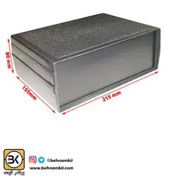 جعبه چهارتکه گرمسار  21 × 15 -مشکی ارتفاع 7