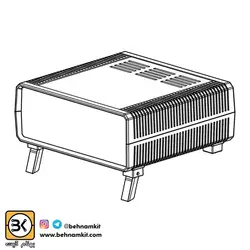 جعبه چهارتكه 19 × 20   ارتفاع 7.5 / پايه تاشونده