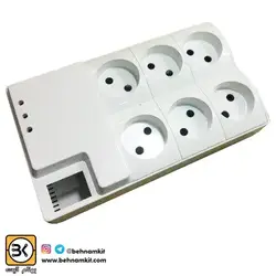 جعبه‌ محافظ یخچال 6 پریز