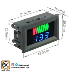 نشانگر ظرفيت و ولتاژ باتري