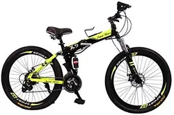 VLRA-Land Rover X9 Mountain Bike Foldable-26Inch (black/green, 26)دوچرخه