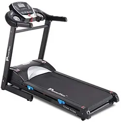 PowerMax Fitness Unisex Adult TDM-115S (4.0 Hp Peak), Semi Auto Lubrication, Motorized Treadmill For Home Fitness With Bmi - Black, General-Foldableتردمیل