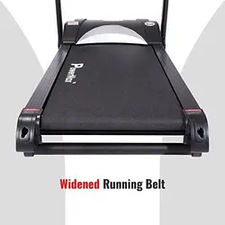 PowerMax Fitness Unisex Adult TDM-115S (4.0 Hp Peak), Semi Auto Lubrication, Motorized Treadmill For Home Fitness With Bmi - Black, General-Foldableتردمیل