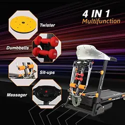 PowerMax Fitness TDA-230M (4.0HP Peak) Multi-Function Motorized Treadmill With Free Installation Assistance, Semi-Automatic Lubrication, Home Use &amp; Automatic Inclineتردمیل