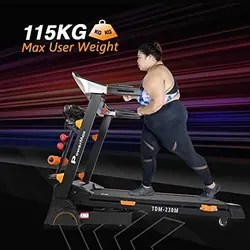 PowerMax Fitness TDA-230M (4.0HP Peak) Multi-Function Motorized Treadmill With Free Installation Assistance, Semi-Automatic Lubrication, Home Use &amp; Automatic Inclineتردمیل