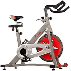 Sunny Health &amp; Fitness Indoor Cycling Exercise Bike with 40 LB Flywheel and Dual Felt Resistance - Pro / Pro IIدوچرخه ثابت