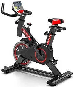 COOLBABY Cycle Trainer Exercise Bicycle Heart Rate Fitness Stationary Exercise Bike Indoor Cycling Bike for Home Office Gym, Non-Slip دوچرخه ثابت