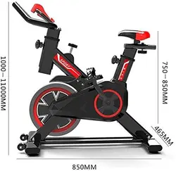 COOLBABY Cycle Trainer Exercise Bicycle Heart Rate Fitness Stationary Exercise Bike Indoor Cycling Bike for Home Office Gym, Non-Slip دوچرخه ثابت