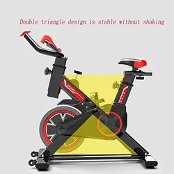 COOLBABY Cycle Trainer Exercise Bicycle Heart Rate Fitness Stationary Exercise Bike Indoor Cycling Bike for Home Office Gym, Non-Slip دوچرخه ثابت