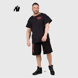 شلوارک مردانه آگوستین مشکی/قرمز