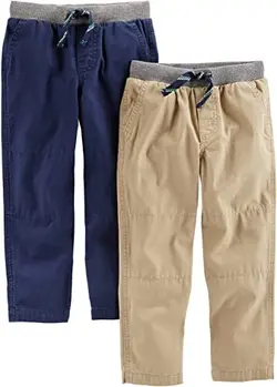 Pull On Pant شلوار ساده  کارترز Toddler Boys 2 بسته دارای 2 شلوار
