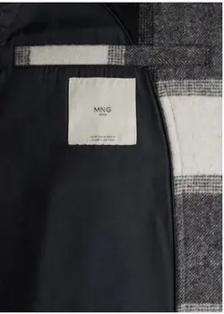 ژاکت مخلوط پشم  چک شده  mango