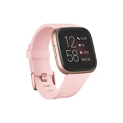 ساعت هوشمند (Fitbit FB507RGPK Versa 2 (NFC - آلومینیوم گل رز / مس گل رز