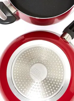 مجموعه وسایل آشپزی آلومینیومی نچسب مشکی 9 تکه