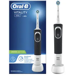 مسواک شارژی برقی Vitality با پلاگین 3 پین مشکی