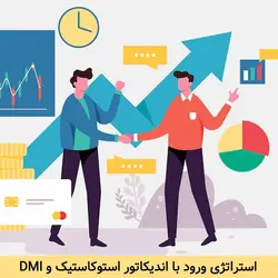 ترکیب اندیکاتور استوکاستیک و DMI و فیلتر آن و DMI آکادمی آموزش و فیلترنویسی بورسیکار-