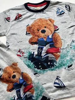 تیشرت و شلوارک خرس قایق موتوری