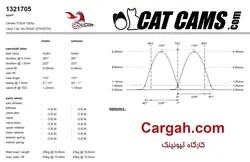 میل سوپاپ کت کمز TU5 کد Cat Cams 1321705