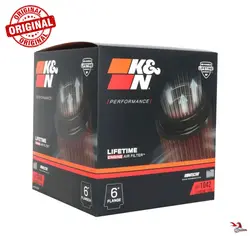 فیلتر هوای 6 اینچ اورجینال K&amp;N مدل RF-1042
