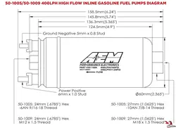 پمپ بنزین 400LPH بیرون باکی AEM