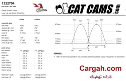 میل سوپاپ کت کمز TU5 کد Cat Cams 1322704