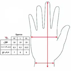 دستکش مسابقه ای Sparco - کارگاه تیونینگ