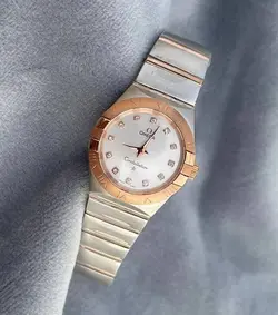 ساعت امگا کانسلیشن زنانه رزگلد سیلور