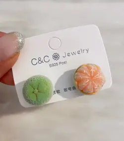 گوشواره نارنگی کد 637