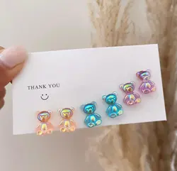 پک گوشواره خرسی کد 614