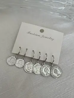 پک گوشواره سکه ای کد 609