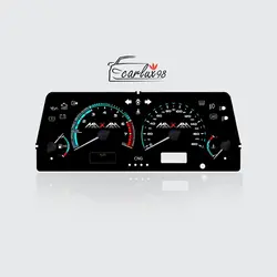 صفحه کیلومتر پراید قدیمی طرح Audi