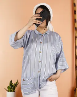 شومیز مانتویی کد 3800