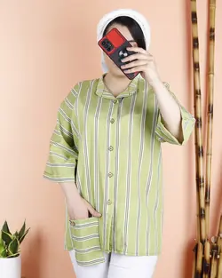 شومیز مانتویی کد 3800