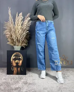 شلوار بگ جین کاغذی کد308