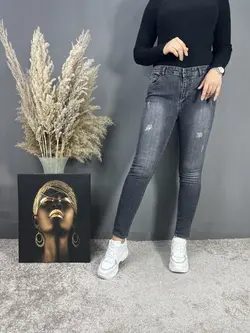 شلوار جذب طوسی تیره کد 256