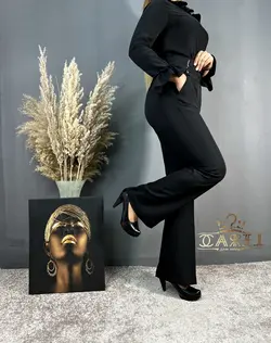 شلوار بوتکات کمرکش پارچه ای کد 194
