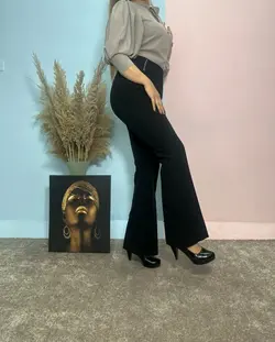 شلوار بوتکات کمرکش پارچه ای کد 194