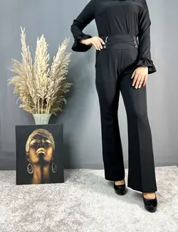 شلوار بوتکات کمرکش پارچه ای کد 194