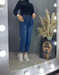 شلوار مام کمر هویجی کد 348